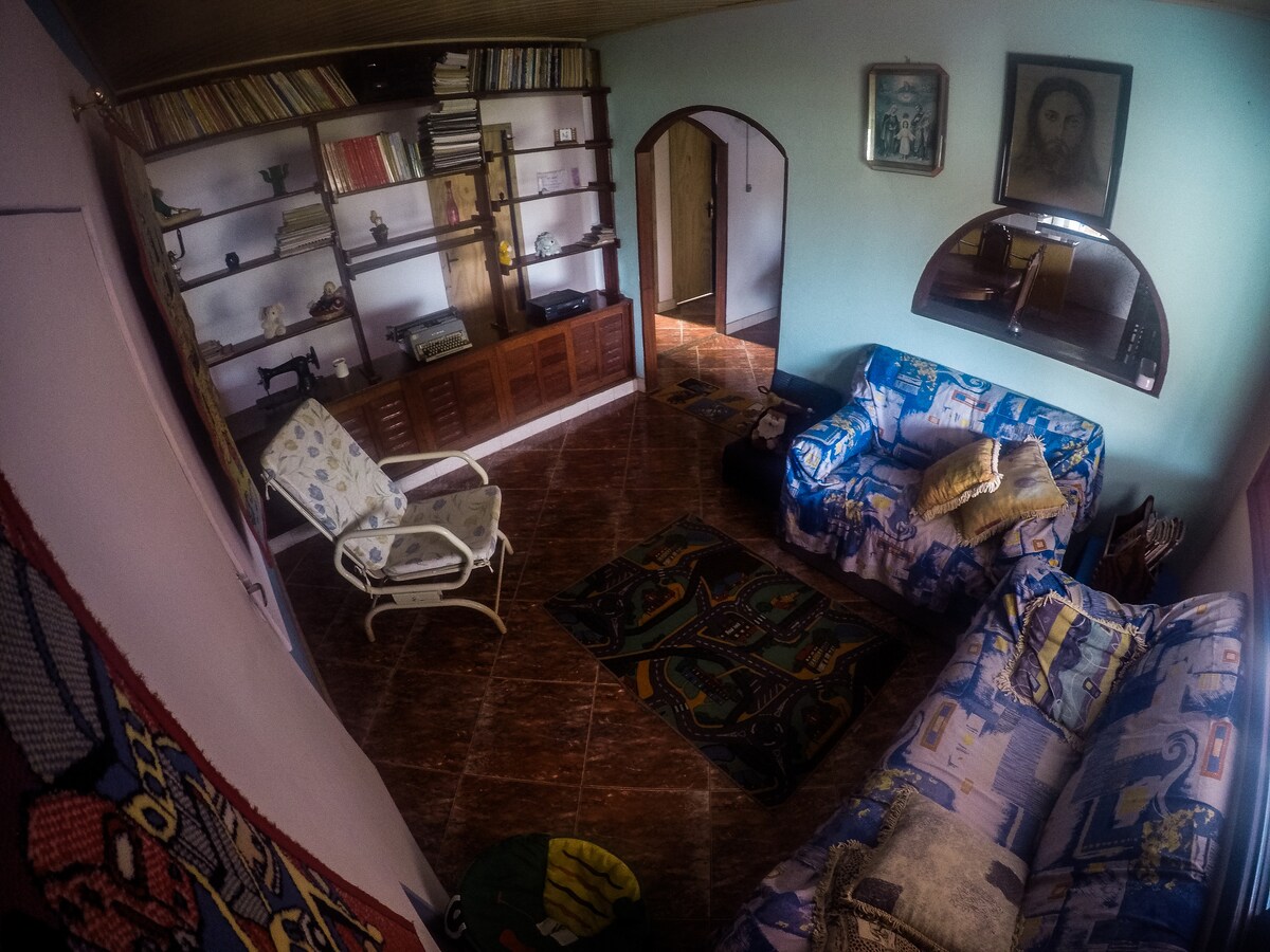 Vardagsrummet som gäster kan njuta av