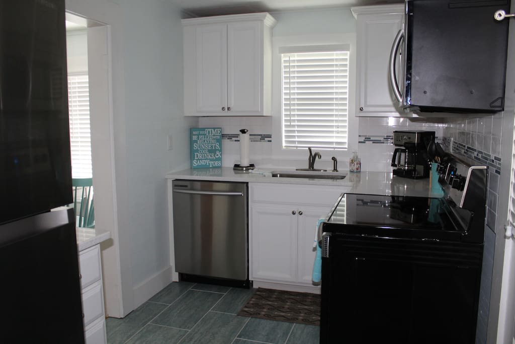 Fully stocked kitchen