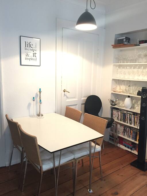 Dining table and extra chairs