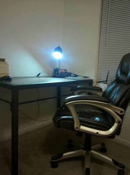 Private work desk and chair