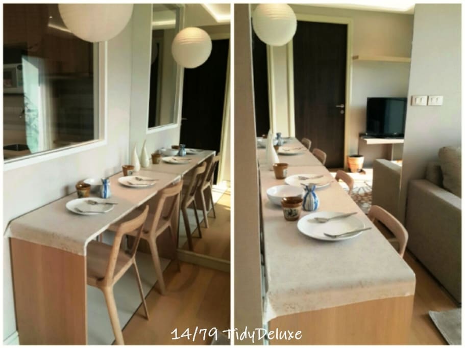 dining area with utensil