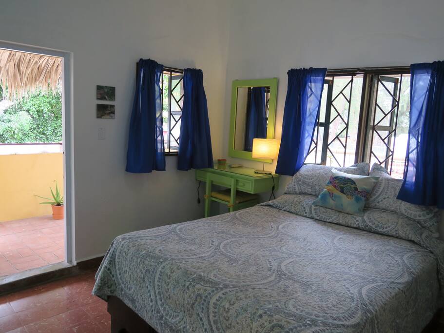 Room and terrace door.
