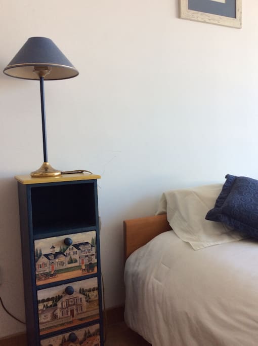 A unique hand painted nightstand