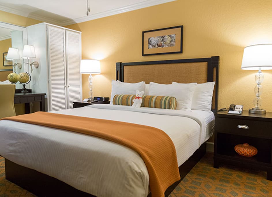 Bedroom with king bed