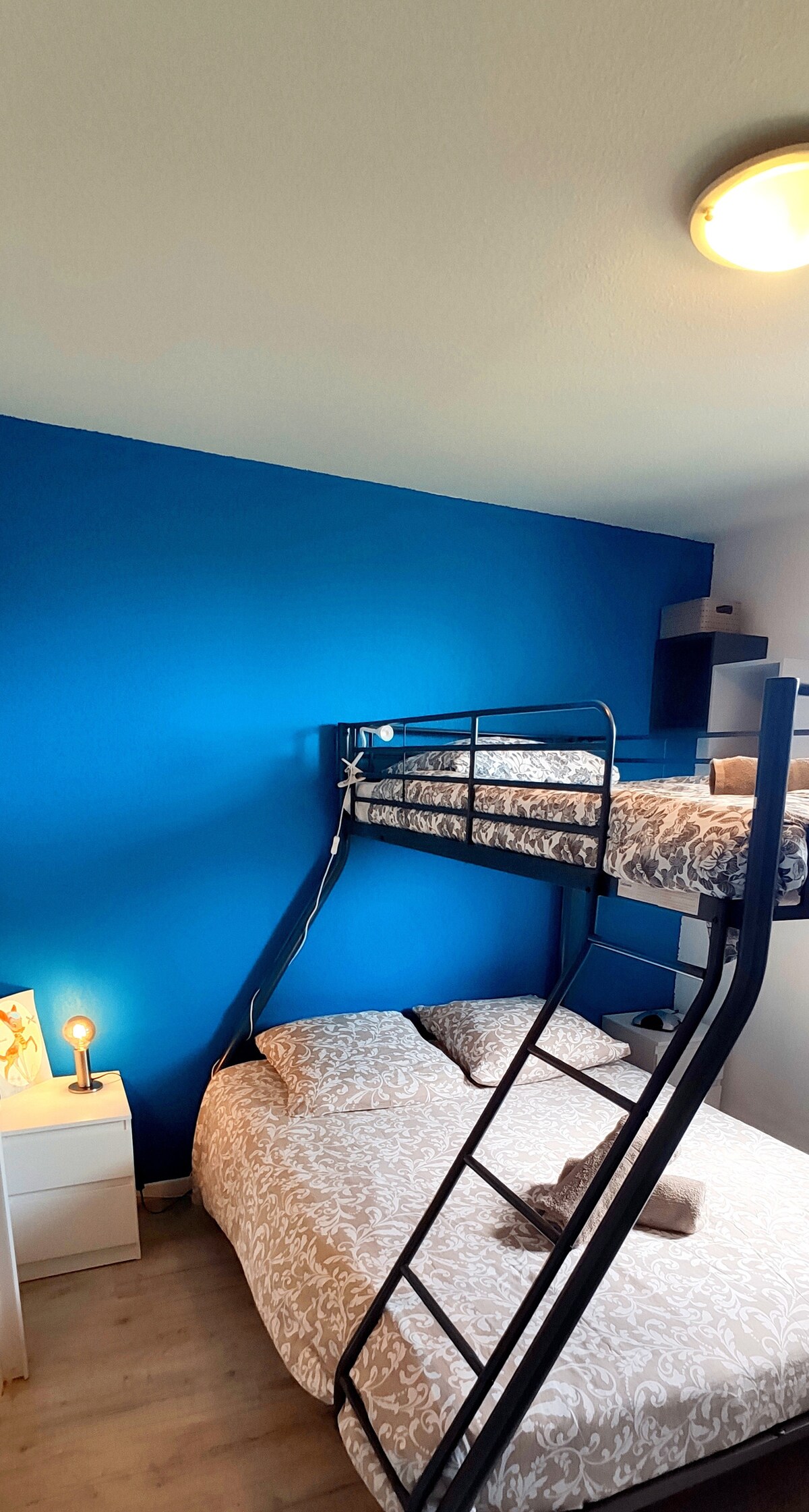 Chambre enfant avec lit double + lit simple 
