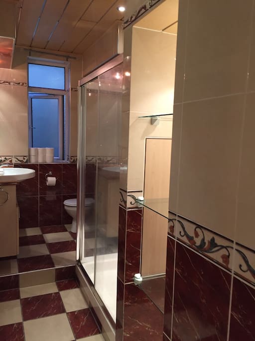 Double tray shower room