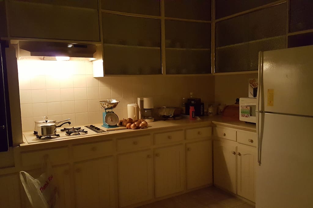 Kitchen area; water and juice will be available