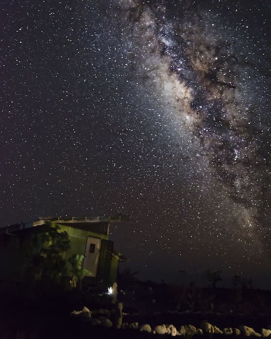 An off the grid, solar & lunar powered, unique experience, where space and solitude meet the stars.
