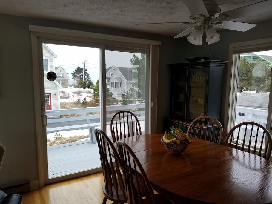 Dining Area overlooking Scarborough River