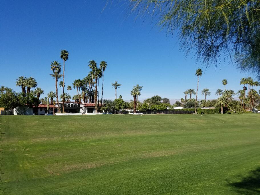 The property's 1+ acre grass barranca