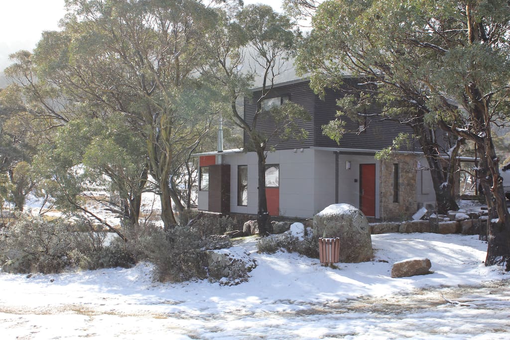 Front with snow