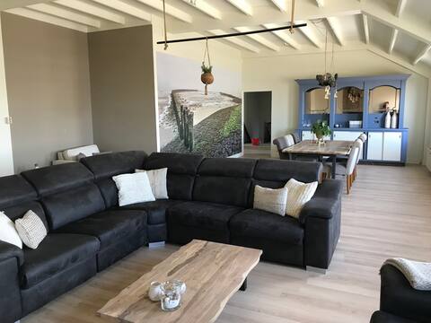 Spacious apartment with harbor views