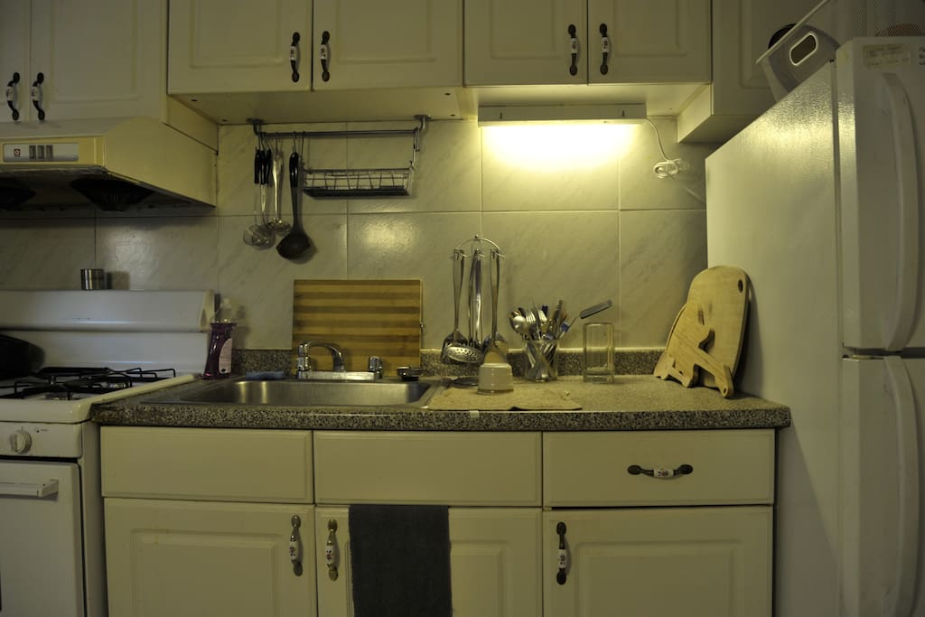 The kitchen area (no heavy cooking)