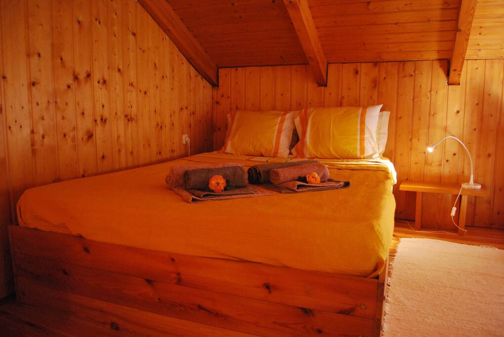 cozy mezzanine bedroom