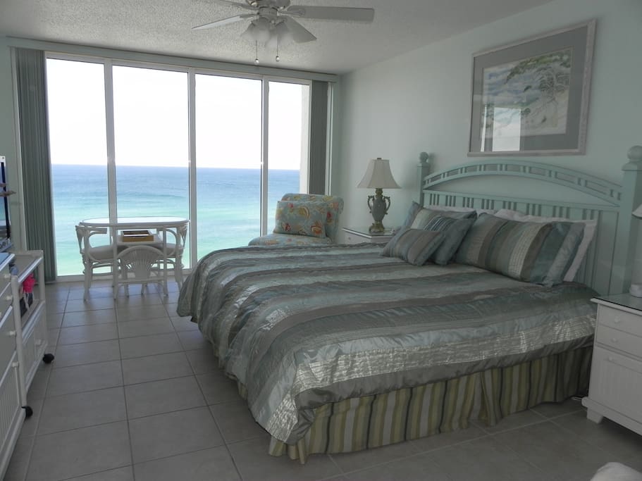 Master Bedroom with Large HDTV, Cable, DVD and Ocean View