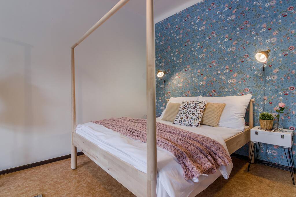 In the first bedroom you´ll find huge and comfortable double bed. How do you like the design of this room?