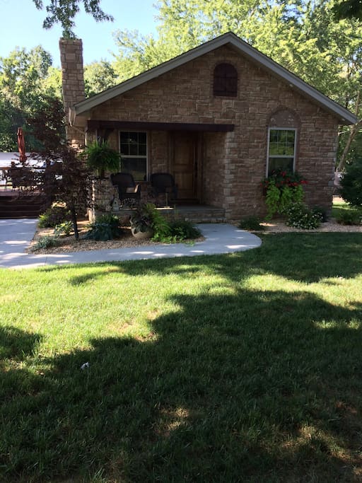 Relax on the front porch, or side deck.