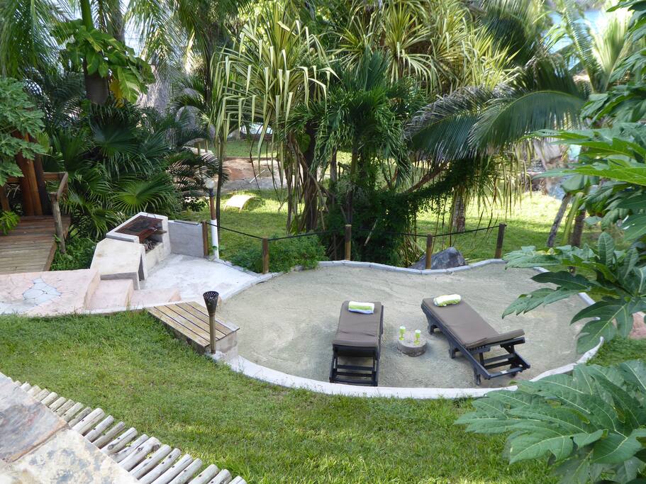 BBQ and lounging area