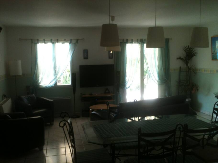 salon sejour
television wii
dvd...