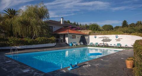 Chalet with pool in beach area