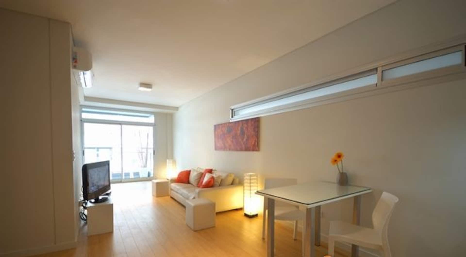 Apartamento de 1 quarto em Palermo com piscina e academia