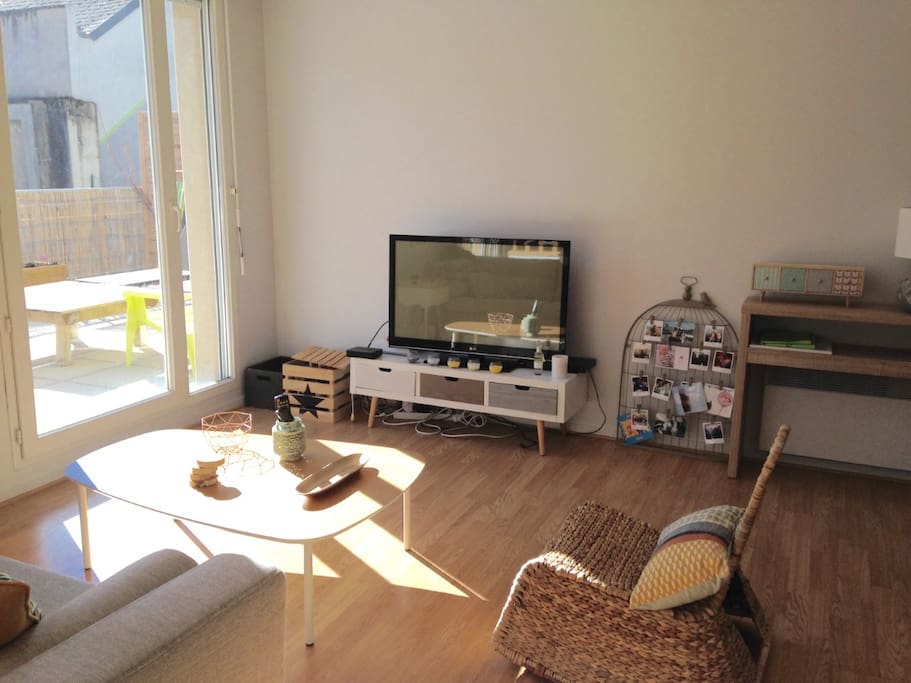 Salon avec télé & Wifi