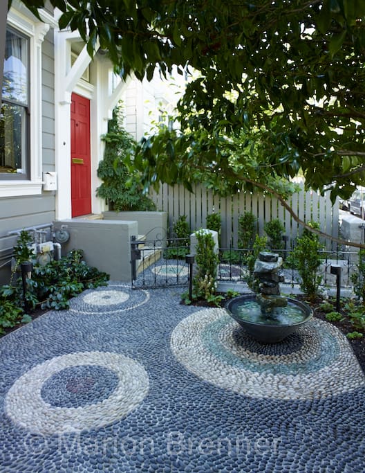 Front Yard (An Italian craftsman came to teach & oversee the installation of this gorgeous risseu)
