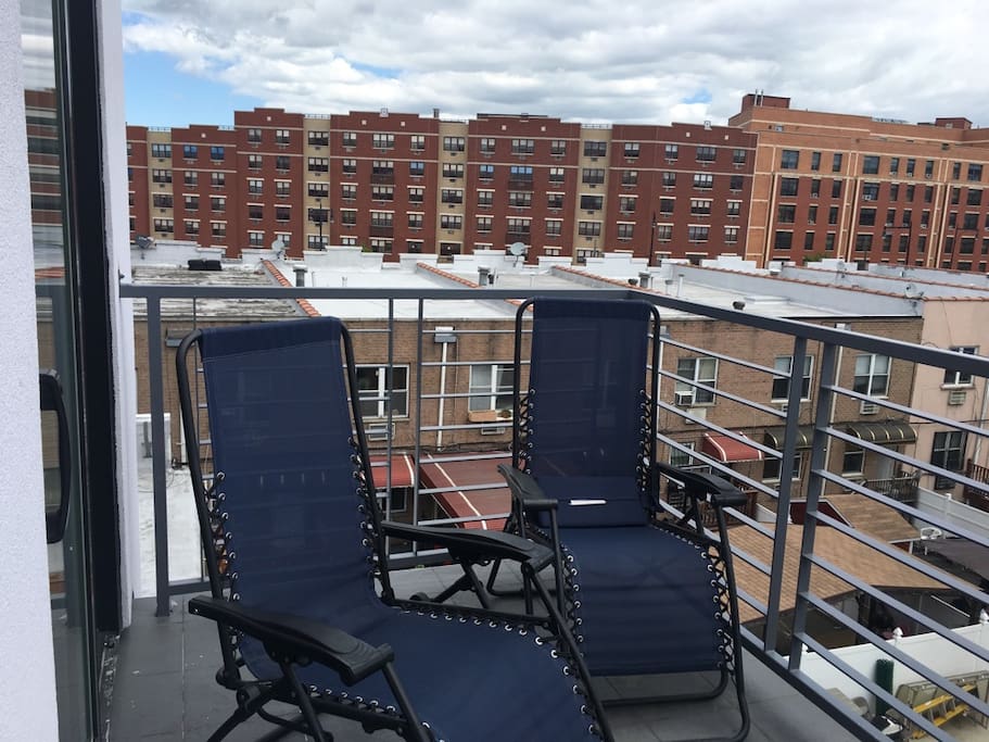 Awesome balcony for your morning coffee!
