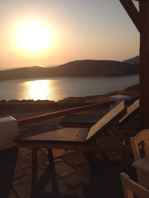 Sunset.