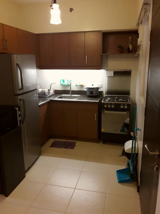 The kitchen is equipped for your basic needs
