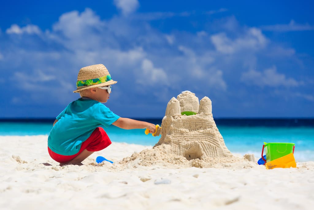 Kids Love To Build Sand Castles
