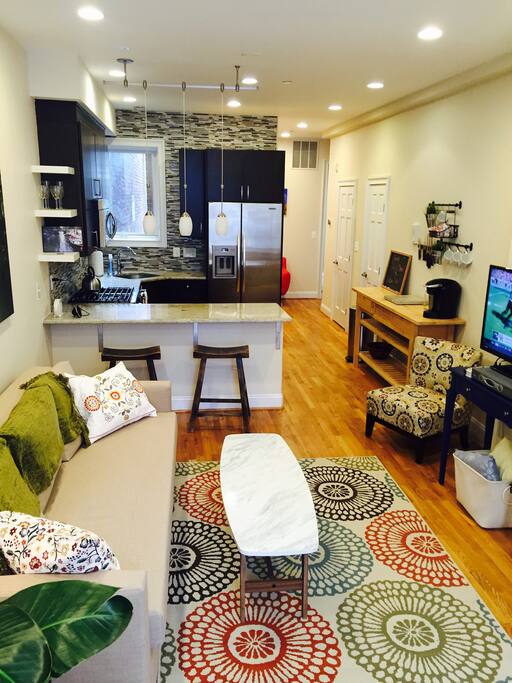 Living room and kithen