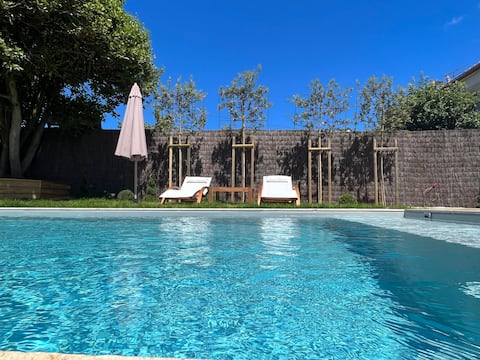 5* Family Home - Heated Pool - Beach 2 km