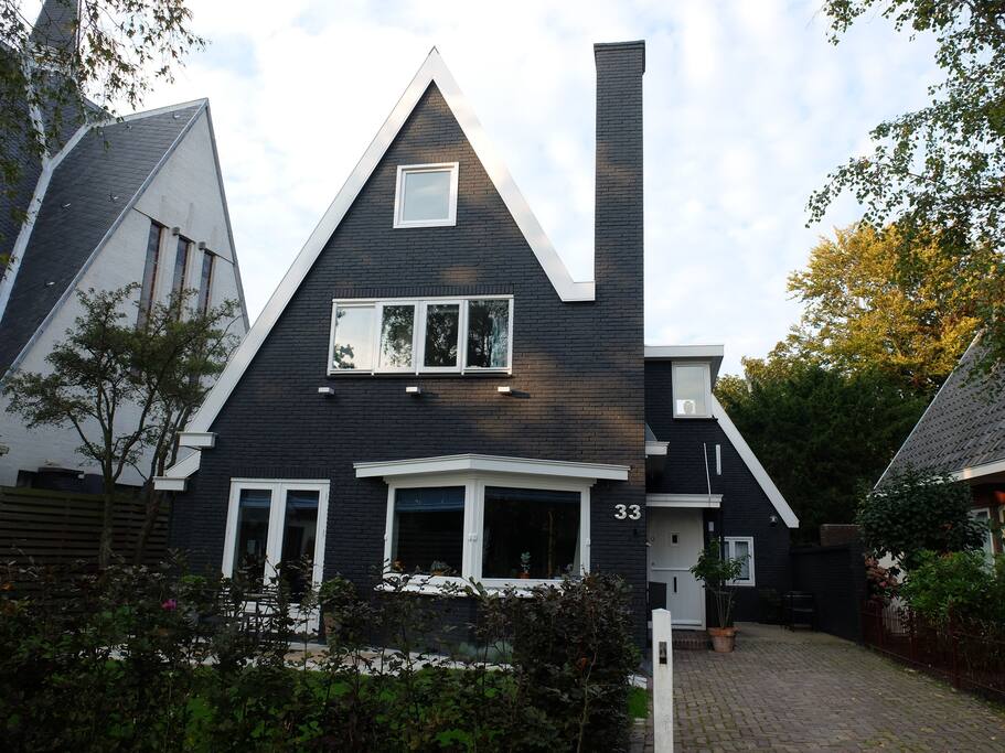 Our house (left) and guest house (right)