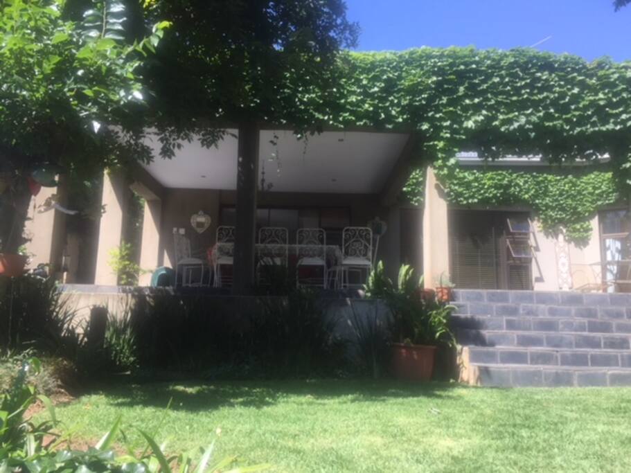 Front view from upper tiered garden
