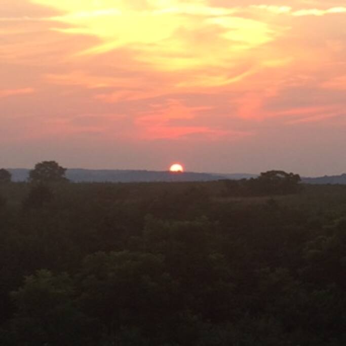 Beautiful sunsets from the deck