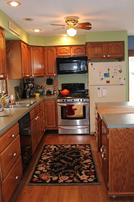 Fully-stocked kitchen