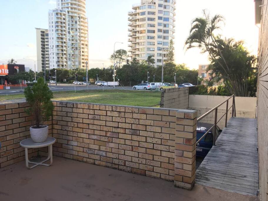 Views from back outdoor area.