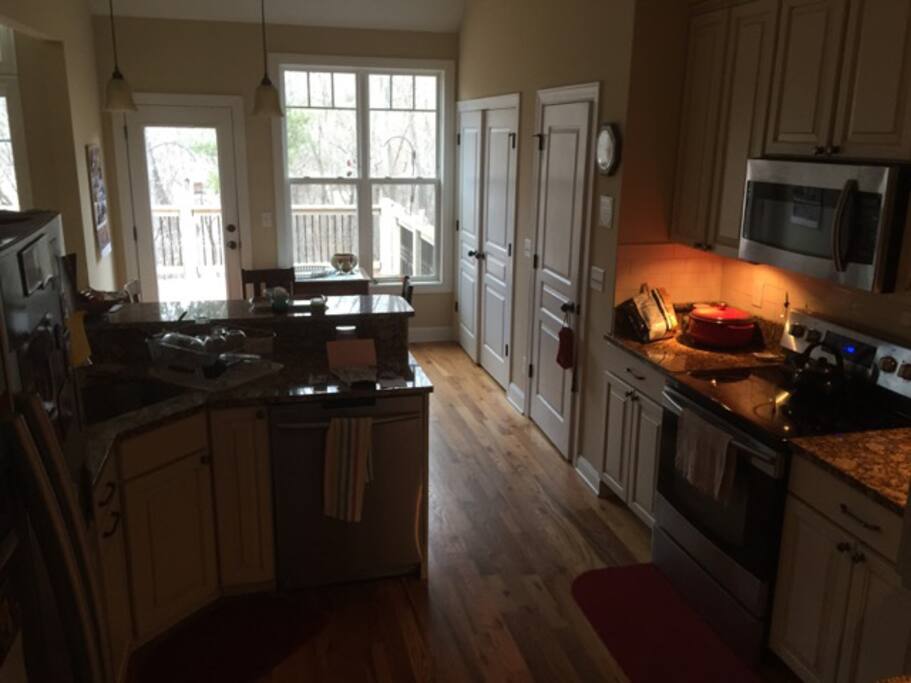 Kitchen looking out