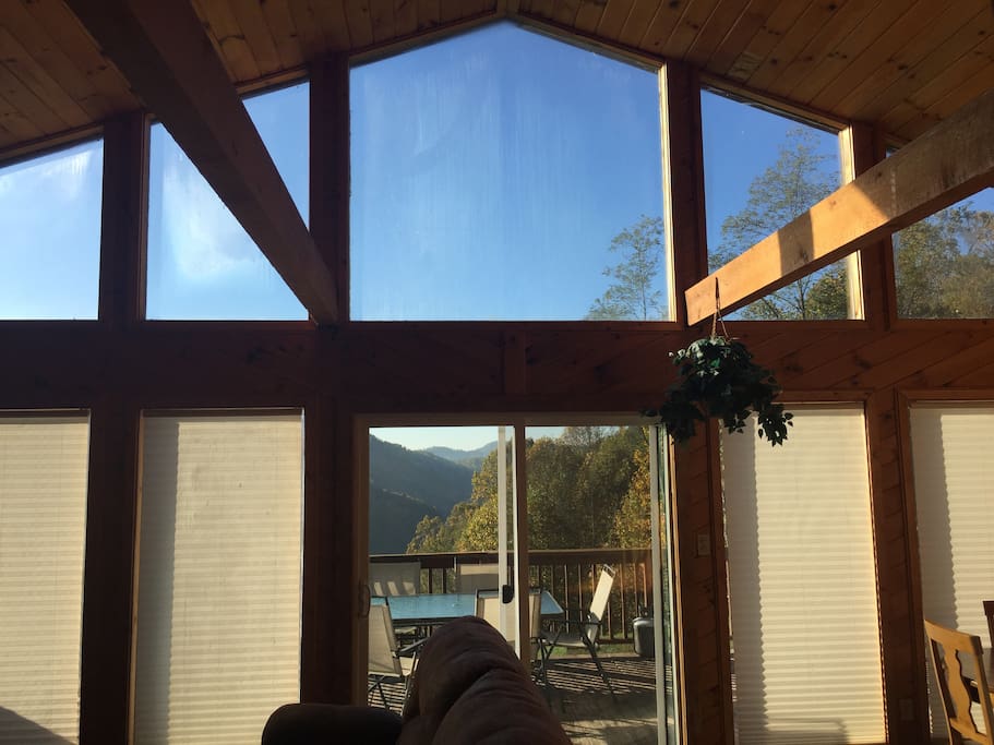 Fabulous view even from the inside.