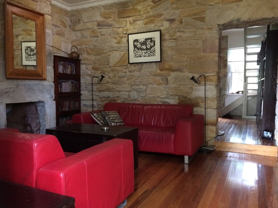 The front room is our lounge room with tv.