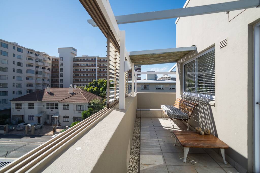 Expansive views from top floor balcony