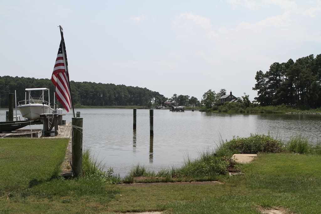 Dock and boat ramp