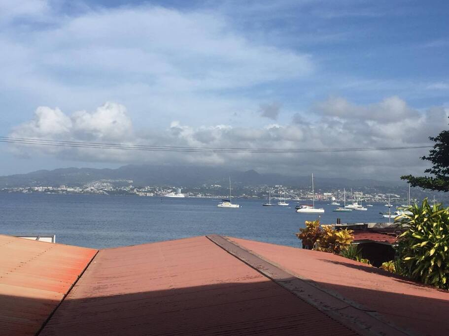 La plage vue du balcon