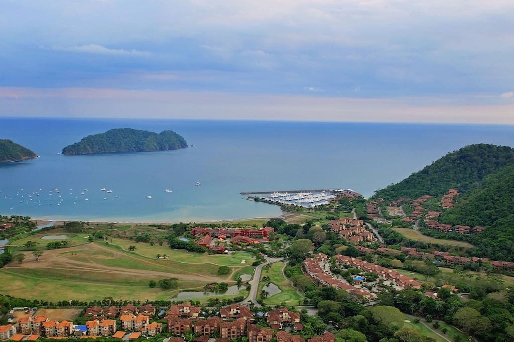 Aerial photo of Los Sueños Resort and Marina!
