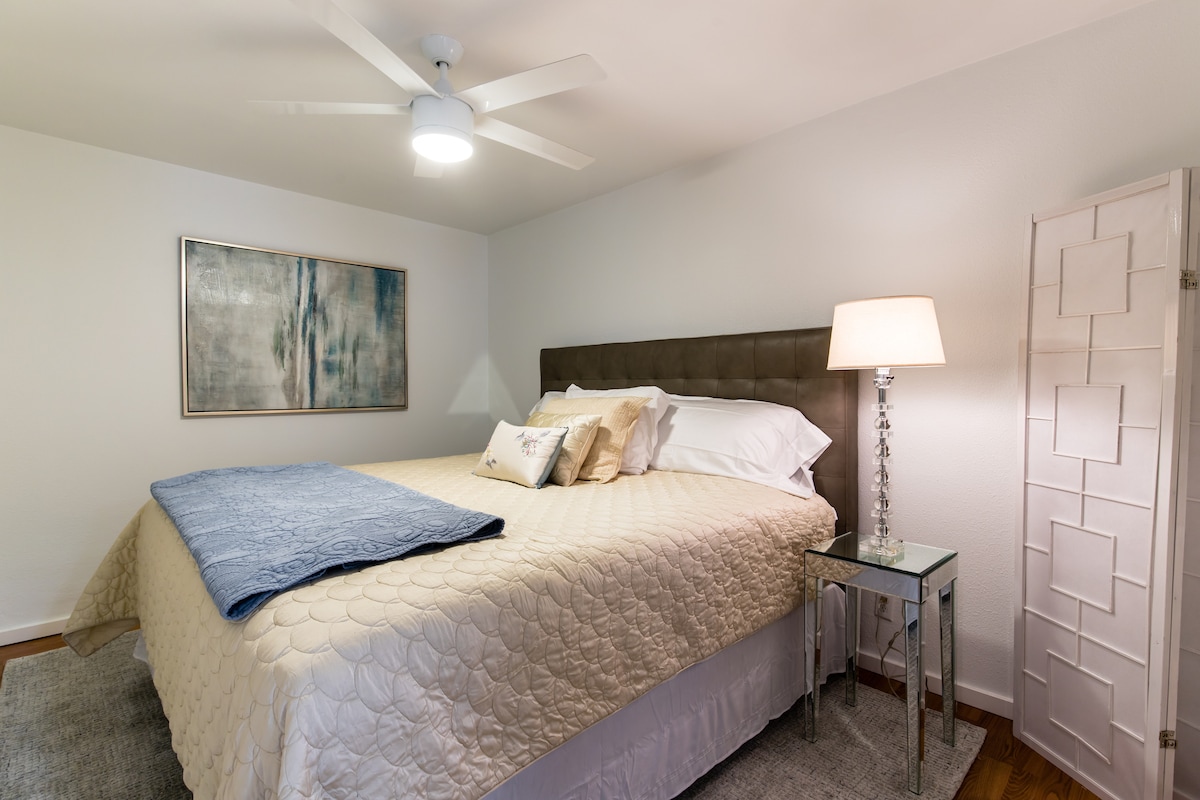 Bedroom with king size bed!