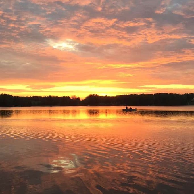 Gorgeous Sunset views on Big Lake