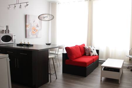 Beau loft urbain rénové et propre