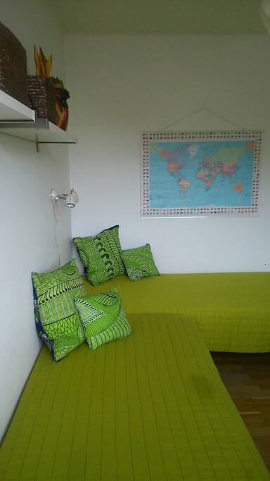 Your room - not spacious but bright and quiet