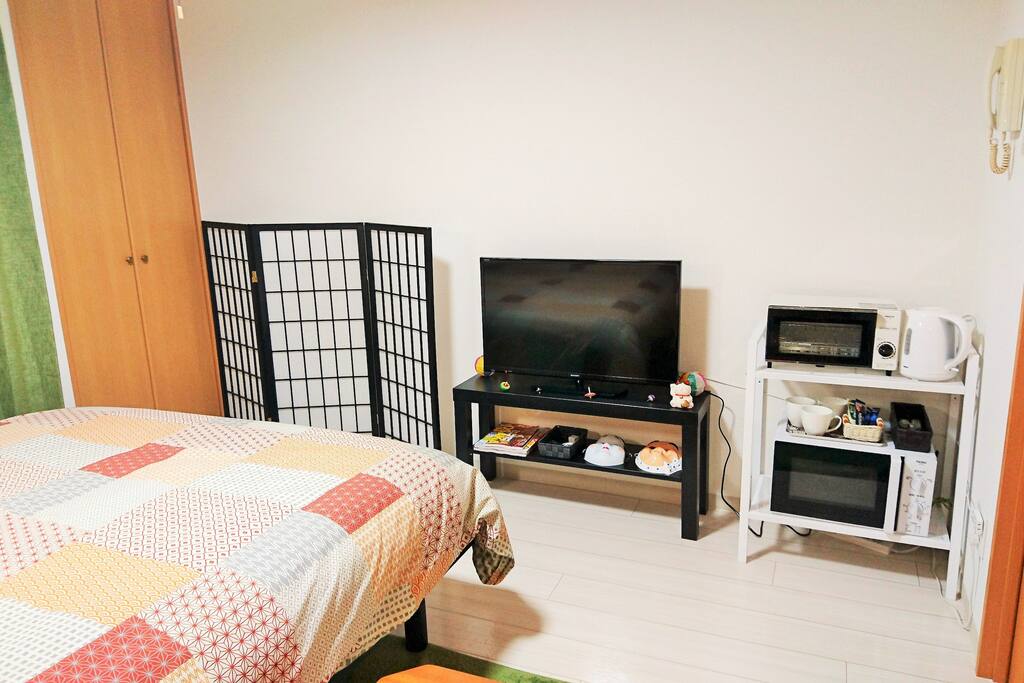 TV, Microwave, Oven toaster, Electric pot